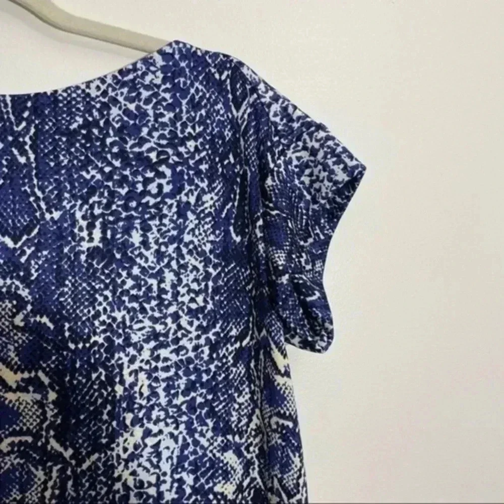 Tory Burch silk python snake print dress Small